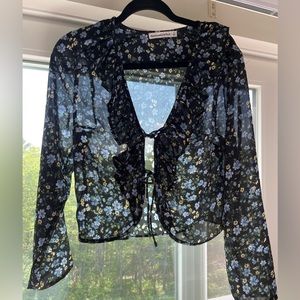 Sheer Floral Top